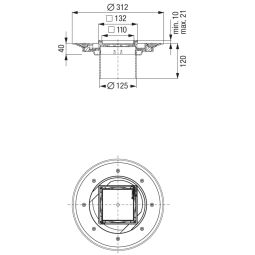 KESSEL Variofix vloerafvoer dunbedmortel opzetstuk 3