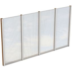 Skan Holz zijwand polycarbonaat vrijstaand 3
