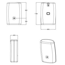 GRAF Garantia Sunda-Wandtank mocca regenwatertank 4