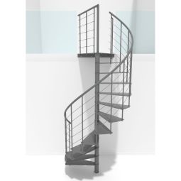 Minka spiltrap Milano grijs wenteltrp 3
