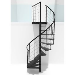 Minka Spiltrap Milano zwart Wendeltrrap 3