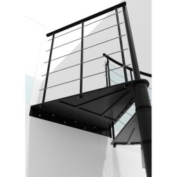 Minka Spiltrap Milano zwart Wendeltrrap 6