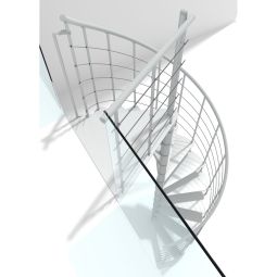 Minka Spiltrap Milano wit Wendeltrappen 4