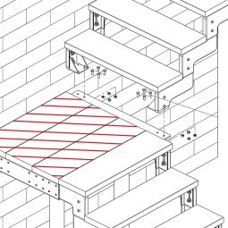 DOLLE Tussenpodium voor buitentrap Gardentop, 3