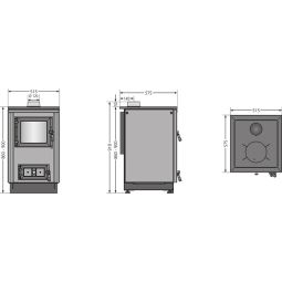 Justus Keukenoven Festbrennstoffherd Rustico 50 4