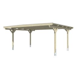 Skan Holz Doppelcarport Odenwald Nussbaum 3