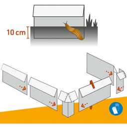 Windhager slakkenomheining bevestigingsklem verzinkt hoogte 7
