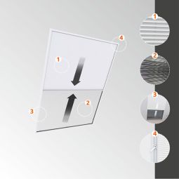 Windhager Insectenbescherming Zonnescherm Plissé 2in1 5