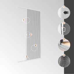 Windhager insectengaas plissé EXPERT voor 6
