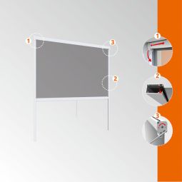 Windhager Insektenschutzrollo PLUS weiss Vliegenscherm 7