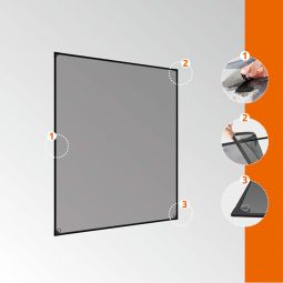 Windhager Vliegenscherm met magnetframe antraciet 6