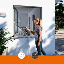 Windhager Vliegenscherm met magnetframe antraciet 4
