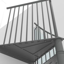 Minka Spiltrap Portofino grijs Wendeltrappen 6