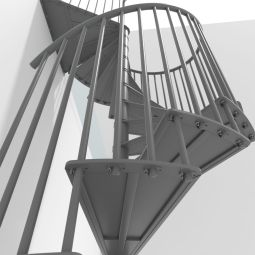 Minka Spiltrap Portofino grijs Wendeltrappen 7
