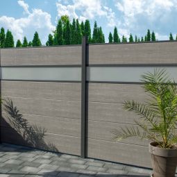 GroJa BasicLine PVC-steekzaun schutting Grey 3