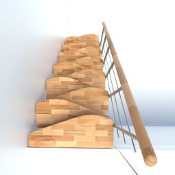 Minka middenboom trap Quatro grijs 4