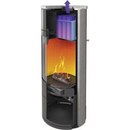 Justus Kaminofen Island Aqua waterkachel 7