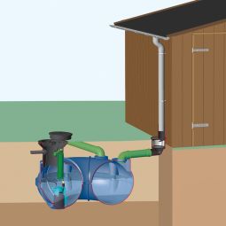 Rewatec Regenpijpfilter Regenafvoerfilter Regenwatertap 3