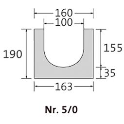 BIRCOplus afvoergoot NW 100, nr. 5