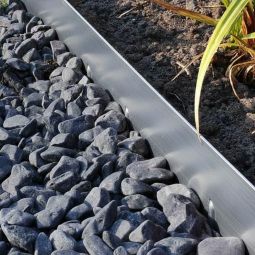 Wellker grasbordermetaal staal verzinkt zilver 3
