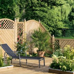 TraumGarten privacyhek GADA hout met 4