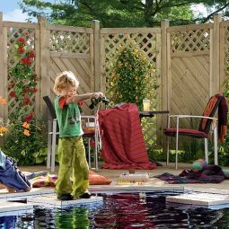 TraumGarten Schutting GADA Hout met 7