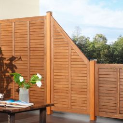 TraumGarten schutting GRAZIA hardwood aansluiting 4