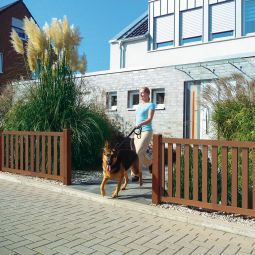TraumGarten tuinafscheiding WPC RAJA bruin 3