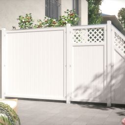 TraumGarten schutting LONGLIFE RIVA Wit 4