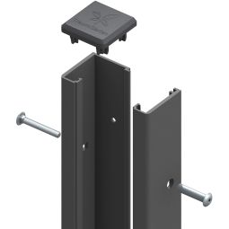 TraumGarten schutting SYSTEM U-klemprofiel antraciet 3
