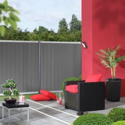 TraumGarten schutting SYSTEM WPC CLASSIC 6