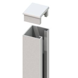 TraumGarten schutting SYSTEEM U-klemmprofiel zilver 4