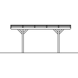 Skan Holz Singlecarport Odenwald Wit 4