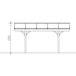 Skan Holz Enkelvoudige Carport Westerwald 6