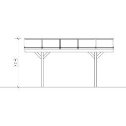 Skan Holz Dubbelcarport Westerwald Leisteen 7