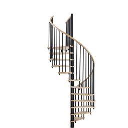 Minka spiltrap Spiral Wood zwart 3