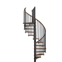 Minka spiltrap Spiral Wood zwart 4