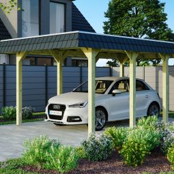 Skan Holz Enkelvoudige houten carport 3