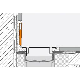 Schlüter-SHOWERPROFILE RA wandafsluiting 23-35mm V4A 4