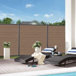 TraumGarten WPC-schutting Compleet pakket CLASSIC 3