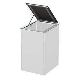 Binto afvalcontainerkast Klapdeksel HPL Leisteen 3