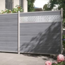 TraumGarten Schutting WPC PLATINUM Grijs, 3