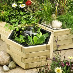 TraumGarten Plantenbak ANNA Naaldhout zeshoek 3