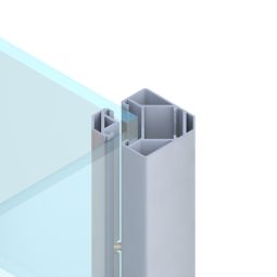 TraumGarten schutting SYSTEM hoekklempaal Zilver 3