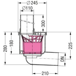 KESSEL regenwaterafvoer uitlaat zijdelings DN100 3