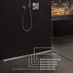 BLANKE tegelprofiel AQUA-DEKO roestvrijstaal geborsteld 7