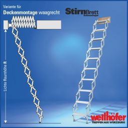 Wellhöfer schuifelladder met voorplaat horizontaal 8