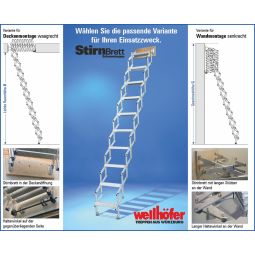 Wellhöfer schuifelladder met voorplaat verticaal 10