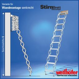 Wellhöfer schuifelladder met voorplaat verticaal 9