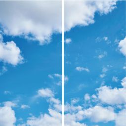 Winwall douchewand Aluverbund Wolken 4